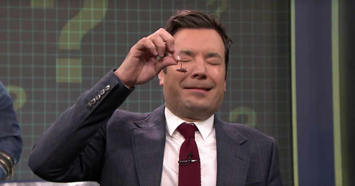 Jimmy Fallon Eats A Cricket After Losing A Game Of Would You Rather Jimmy Fallon Eats A Cricket After Losing A Game Of Would You Rather