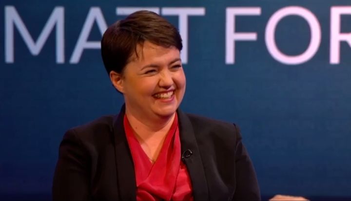 <strong>The Scottish Tories leader won plaudits for her hilarious appearance</strong>