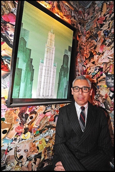 The End Records founder Andreas Katsambas has offices in NYC's Woolworth Building. Photo taken in the DJ booth inside The Woo