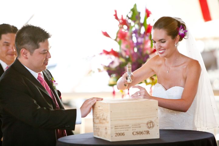 We included a time capsule as part of our wedding ceremony. Everything is more fun when a hammer is involved!
