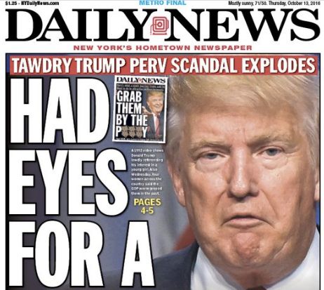 New York Daily News Calls Out Donald Trump S Perv Scandal HuffPost   57fef1f91a000067145b91e0 