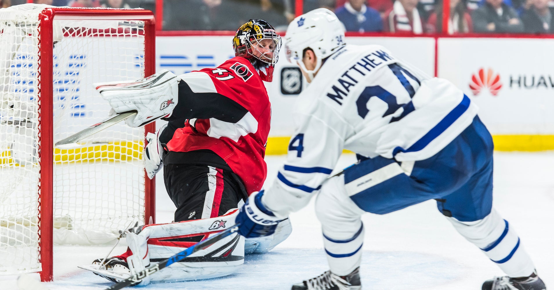 Auston Matthews Scores Four Goals In His First NHL Game HuffPost