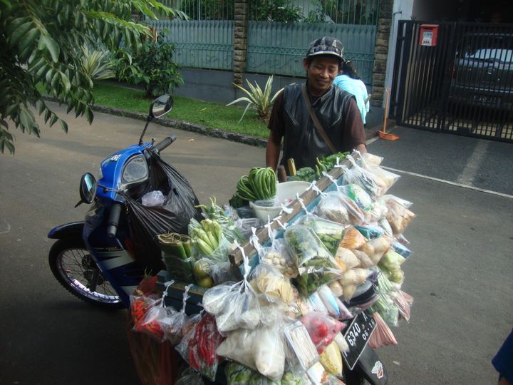 Mr. Udin the neighbourhood mobile vegetable vendor