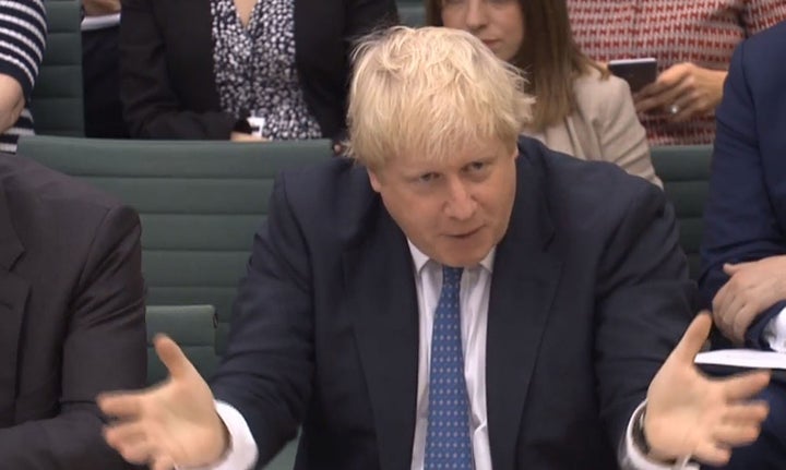 Boris Johnson gives evidence