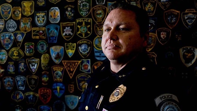 Police Chief Ronald Young of Damariscotta, Maine. His department was a victim of a ransomware attack. Cybercriminals are prey