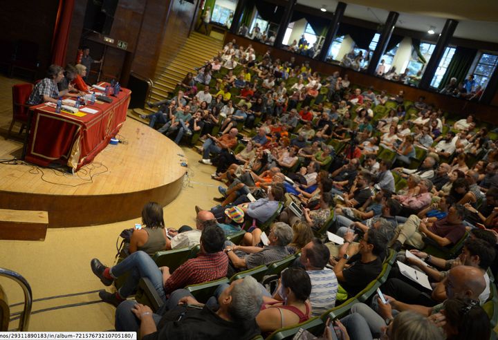 Participants at Podemos Summer University, Madrid Sept 22-25