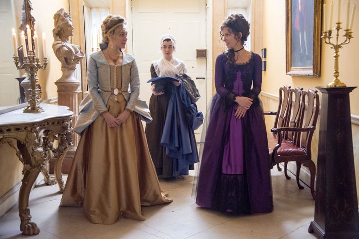 Chloe Sevigny and Kate Beckinsale star in a scene from "Love & Friendship."