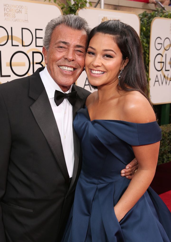 Gina Rodriguez with her DADDY-O. 