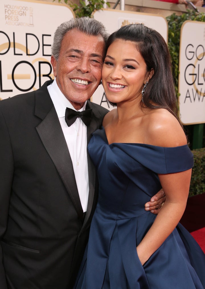 Gina Rodriguez with her DADDY-O. 