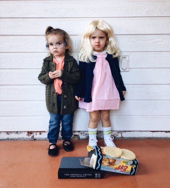 Twins Emma and Mila make the best baby Barb and Eleven from "Stranger Things."
