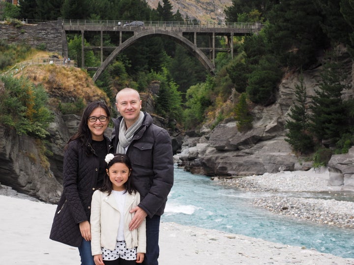 A.S. Chung and her family, Andrew and Hannah. 