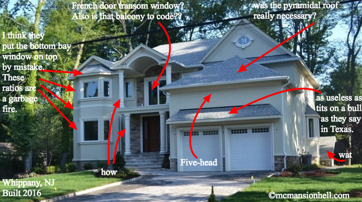 Bad columns and faux balconies rank high on Wagner's McMansion scale. 