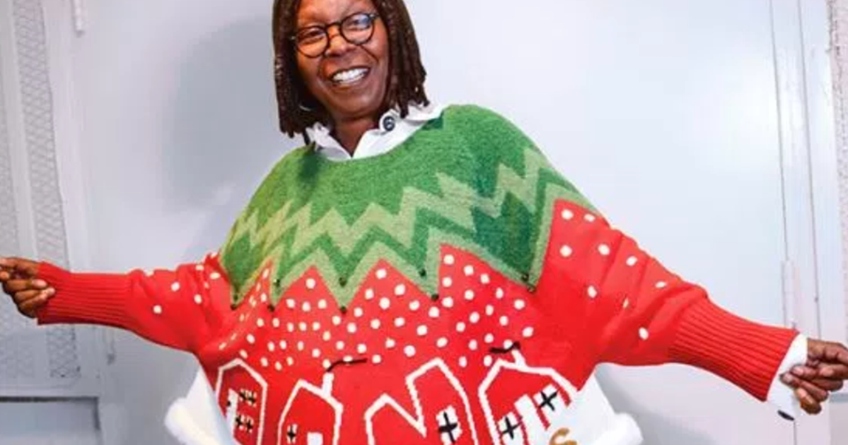 Whoopi goldberg 2024 new years sweater