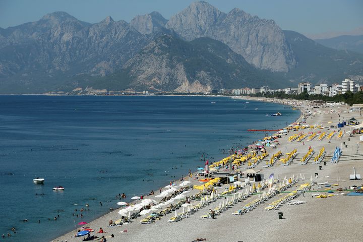 <strong>A Turkish holiday resort has been hit by rockets in the region of Antalya (file image).</strong>