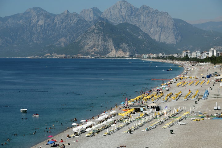 A Turkish holiday resort has been hit by rockets in the region of Antalya (file image).