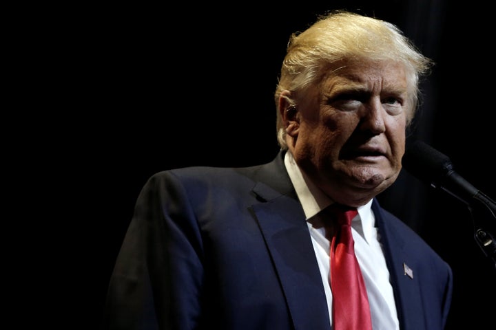 Donald Trump speaks at a campaign rally in Cincinnati, Ohio, U.S., October 13, 2016.