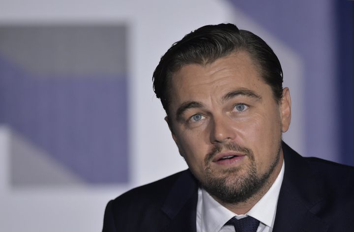 Leonardo DiCaprio speaks during a discussion on climate change during the South by South Lawn festival at the White House on Oct. 3, 2016 in Washington, DC.