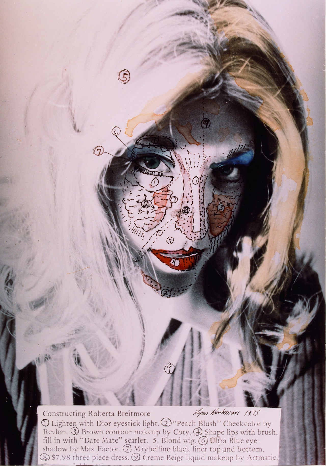 Lynn Hershman Leeson, "Roberta Construction Chart #1," 1975