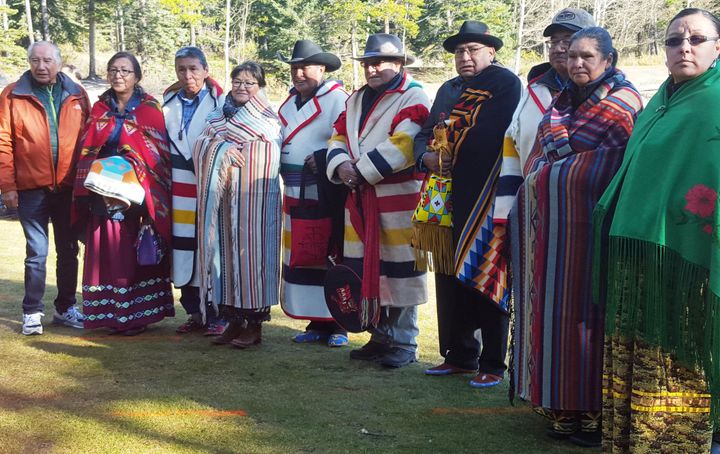 First Nations Elders at Lake Minnewanka Pipe Ceremony