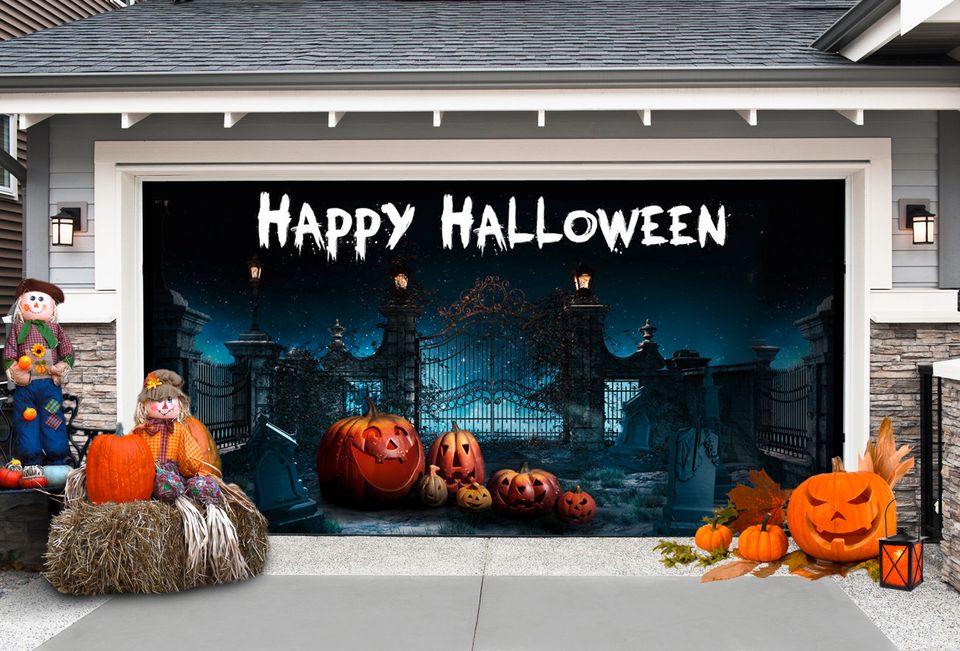 These Spooky Garage Door Stickers Are What Halloween Is All About ...