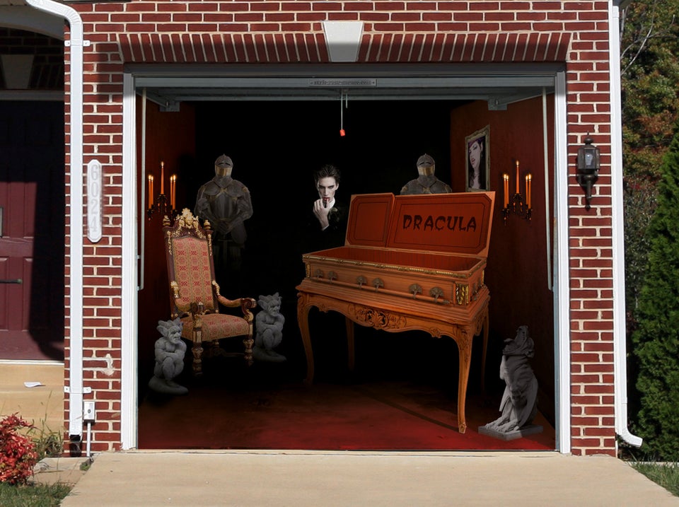 These Spooky Garage Door Stickers Are What Halloween Is All About Huffpost Uk Home Living