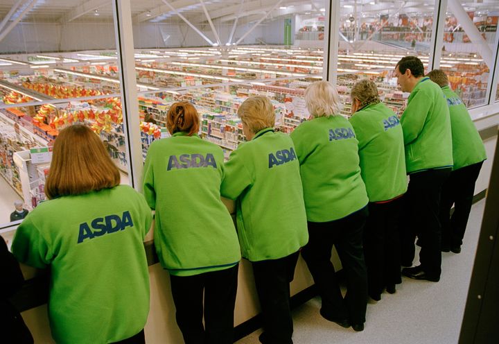 Asda workers look down on staff at the Monks Cross branch