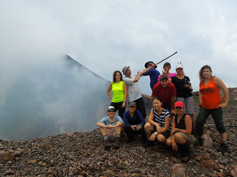 Next to a volcano in Nicaragua during my early years of organizing treks with the DC area outdoor groups. Recently, I self-p
