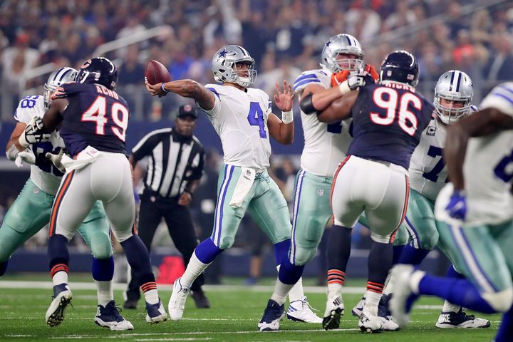 Prescott has led the Cowboys to four straight wins and has yet to throw a pick.