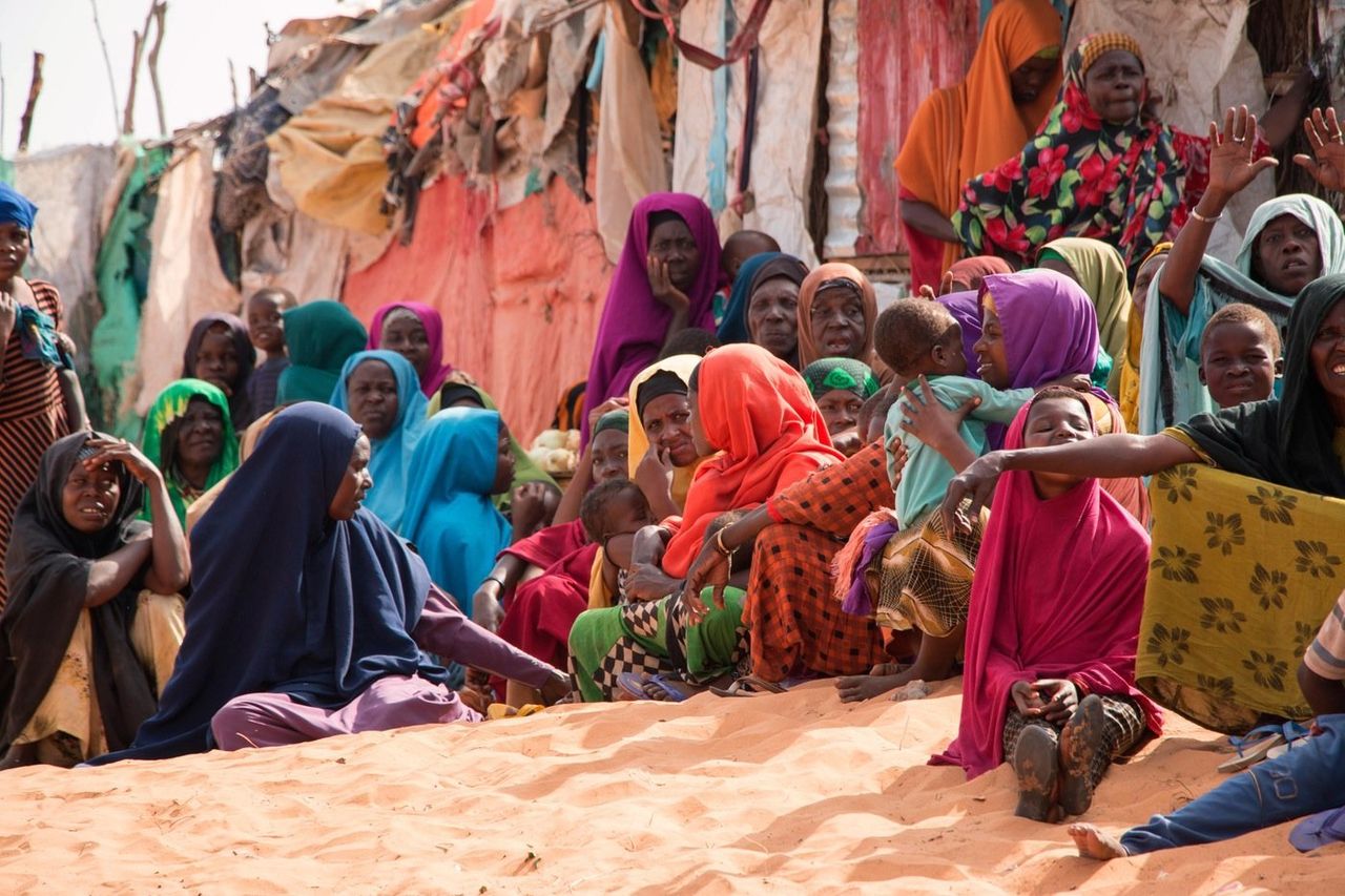 Women and children are stranded in the makeshift camps outside Kismayo, with little information of the type of help they can expect in rebuilding their lives.
