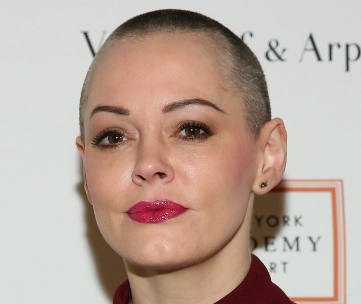 Rose McGowan attends New York Academy Of Art's Tribeca Ball in 2016.