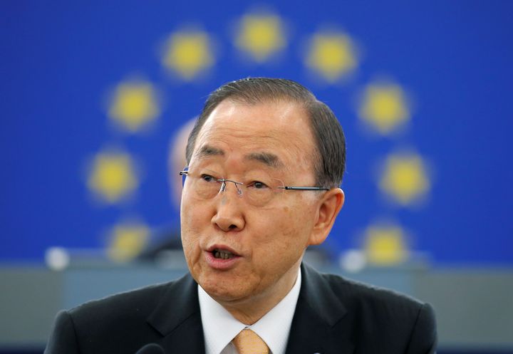 U.N. Secretary-General Ban Ki-moon took a veiled swipe at Donald Trump.