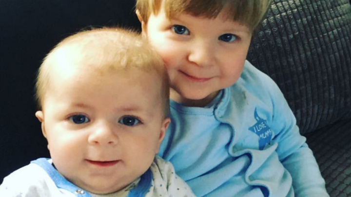 <strong>Archie Joe Darby (left) died and his brother Daniel-Jay Darby (right) was taken to hospital after they were attacked by a dog.</strong>