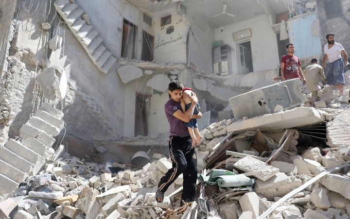 Barrel bombing has blighted many civilian communities in Syria