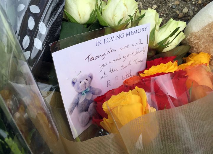 <strong>Tributes left after a baby boy was killed and his brother seriously injured in a dog attack in Colchester, Essex.</strong>