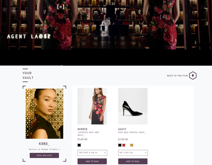 <p>Tapping/clicking on the dress also reveals the items to complete the look.</p>