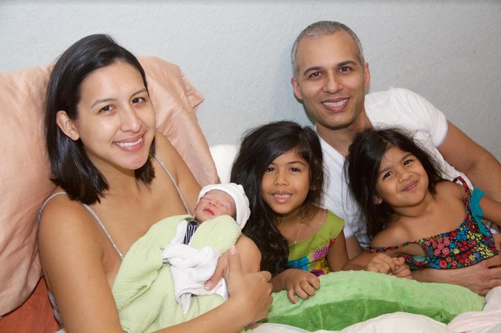 Dr. Amir's family. From left: Heather, Julian, Lila, Jamie and Jasmine.
