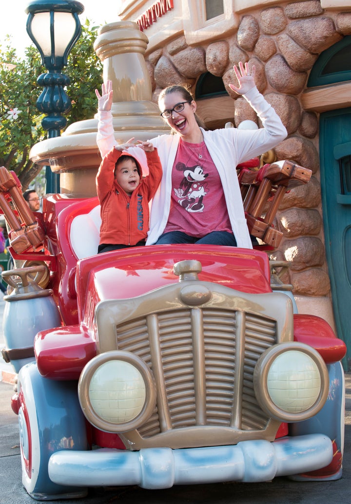 Sitting in the cars in Toon Town was a bit hit for my toddler!