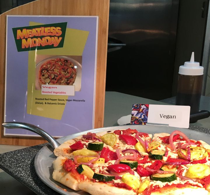 One of Hendrix's popular vegan pizzas