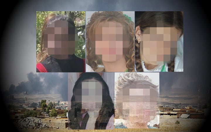 Warida has five sisters who are still being held by ISIS in Iraq and Syria. Their faces have been blurred to protect the
