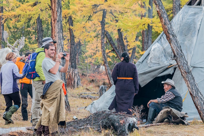 Tourists at East Taiga