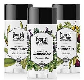 Nourish Organic Deodorant avoids harsh ingredients, such as aluminum