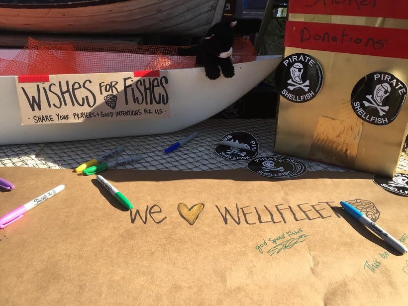 Pirate Shellfish kept a fishermen presence at this year's event as the lone stall for education, donation and entertainment.