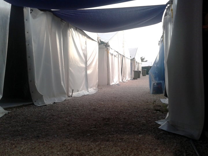 An exterior view of the family living quarters at the Refugee Processing Centre on Nauru in 2015.