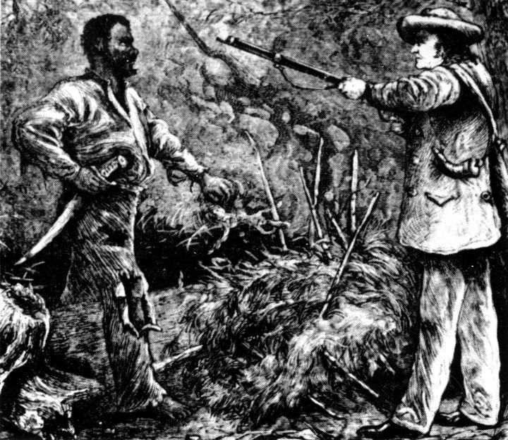 The discovery of Nat Turner following the failure of his rebellion.