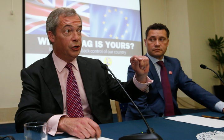 Nigel Farage and Steven Woolfe