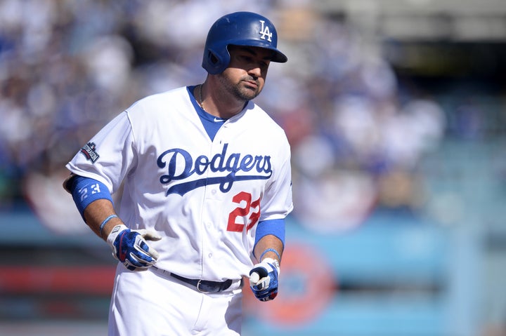 Adrian Gonzalez, who is Mexican-American, chose not to stay at the Trump International Hotel in Chicago during a May road tri