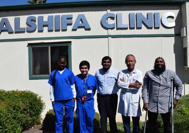 The staff of the Al-Shifa health clinic.