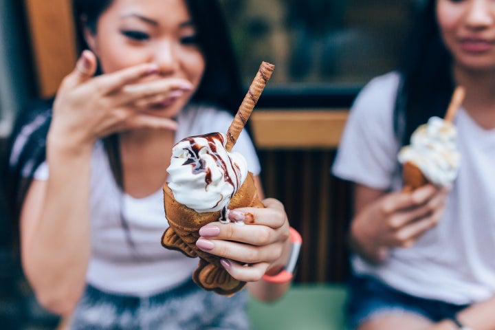 An ice cream treat from Taiyaki NYC.