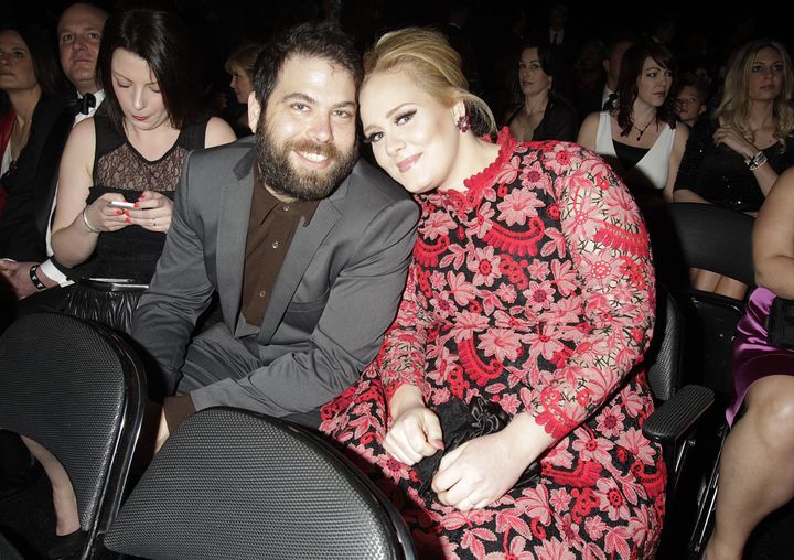 Adele and Simon Konecki looking adorable at the Grammys in 2013. 