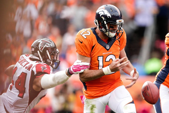 Defensive end Vic Beasley Jr. -- the Falcons' No. 1 draft pick in 2015 -- had 3 1/2 sacks against Paxton Lynch and the Broncos in a Week 5 road win.